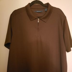 Perry Ellis Zip Up Polo XL